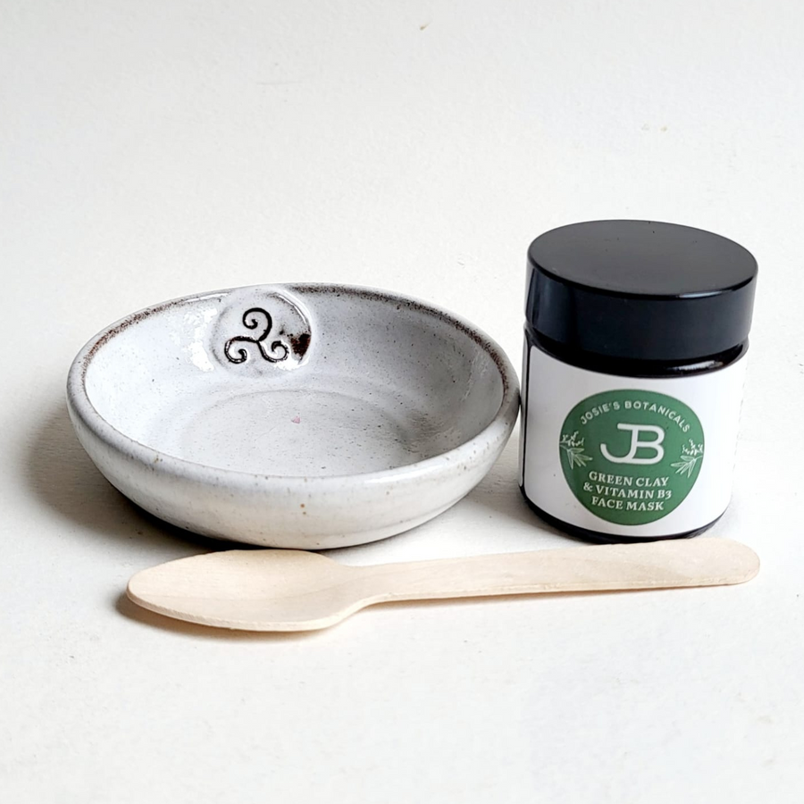 Glowing Naturally Face Mask & Celtic Ceramic Bowl Set