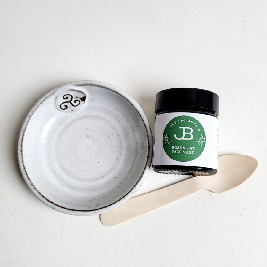 Glowing Naturally Face Mask & Celtic Ceramic Bowl Set