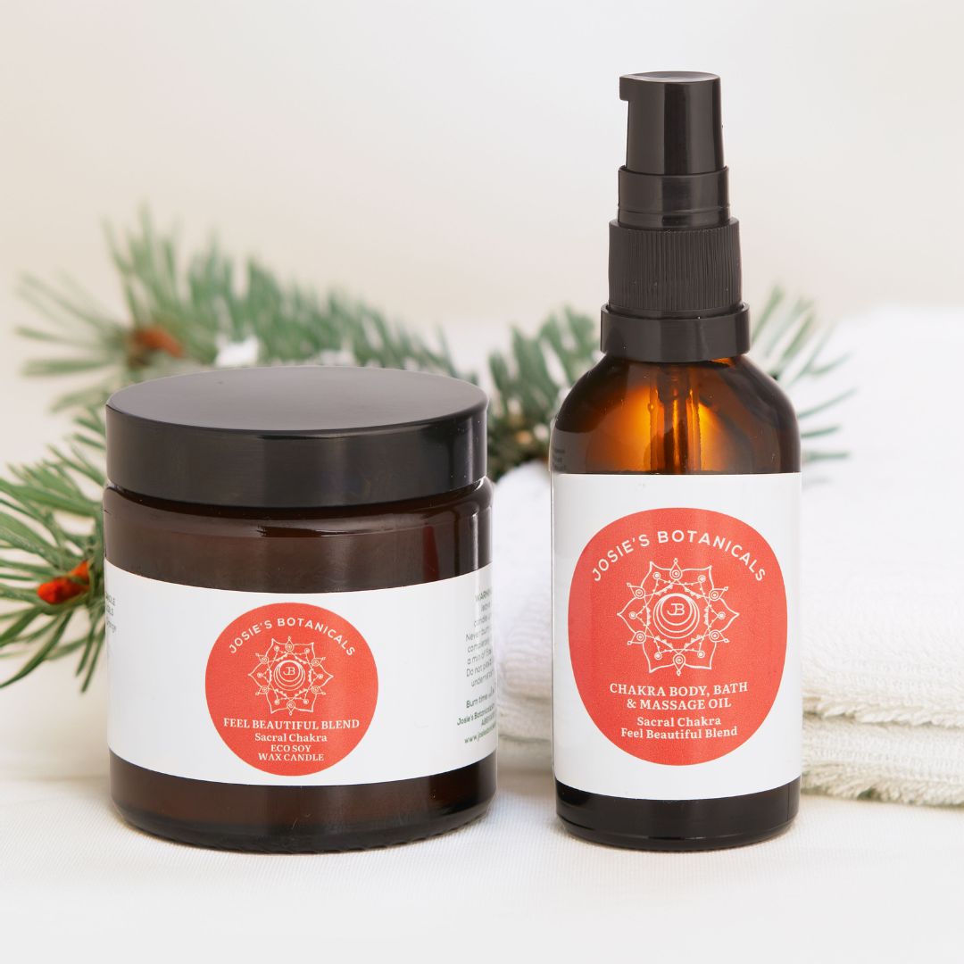 Chakra body Oil and Candle Set