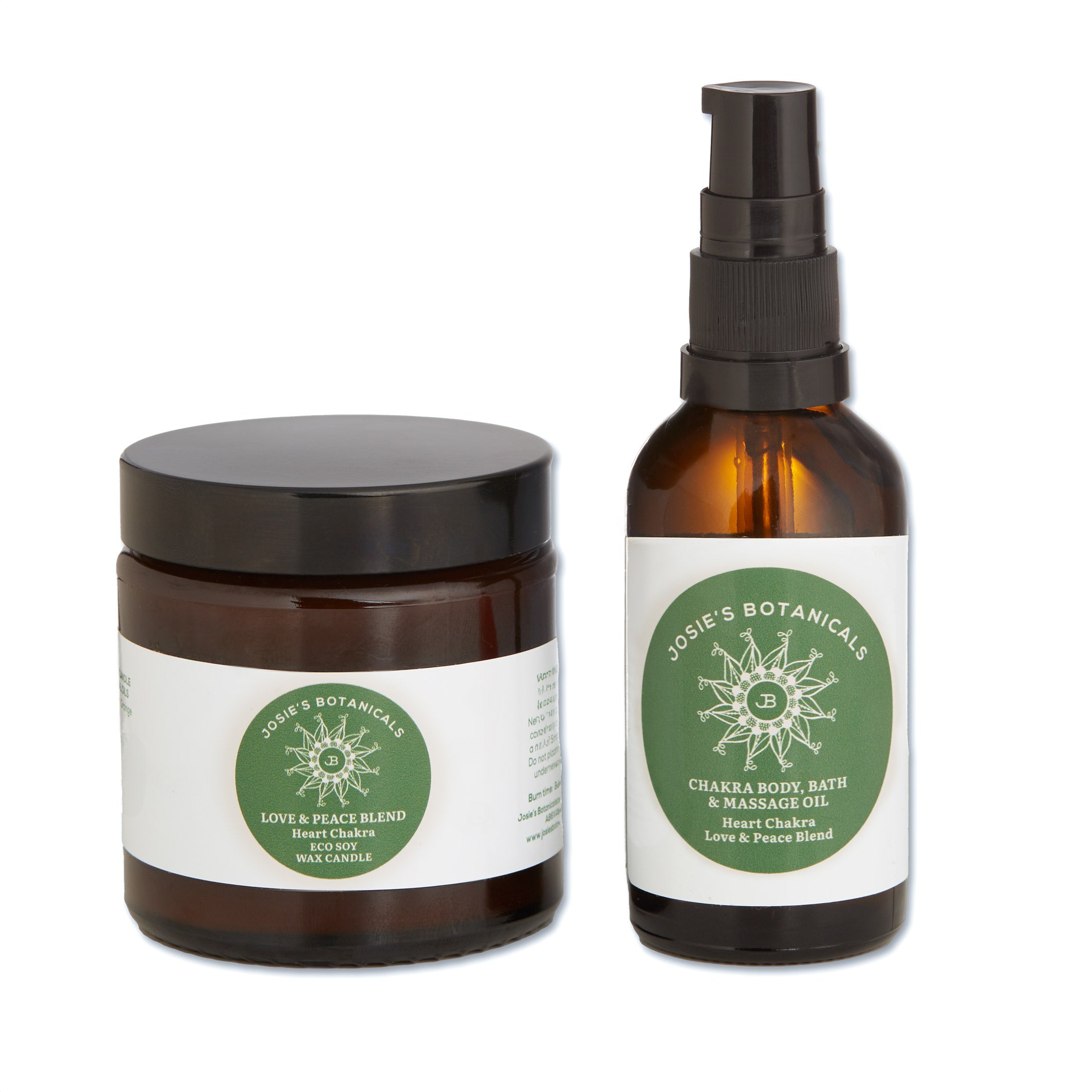 Chakra body Oil and Candle Set