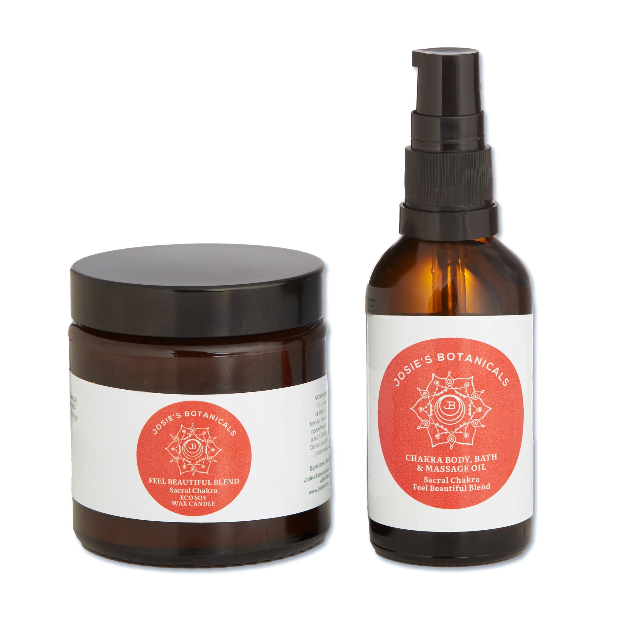 Chakra Body Oil and Candle Set