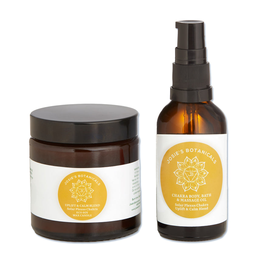 Chakra body Oil and Candle Set