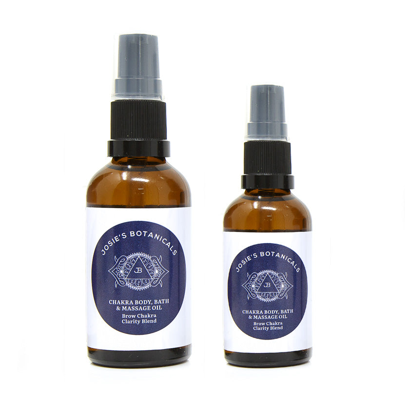 Chakra Oils for Body, Bath and Massage with Essential Oils  - Clarity | Josie’s Botanicals