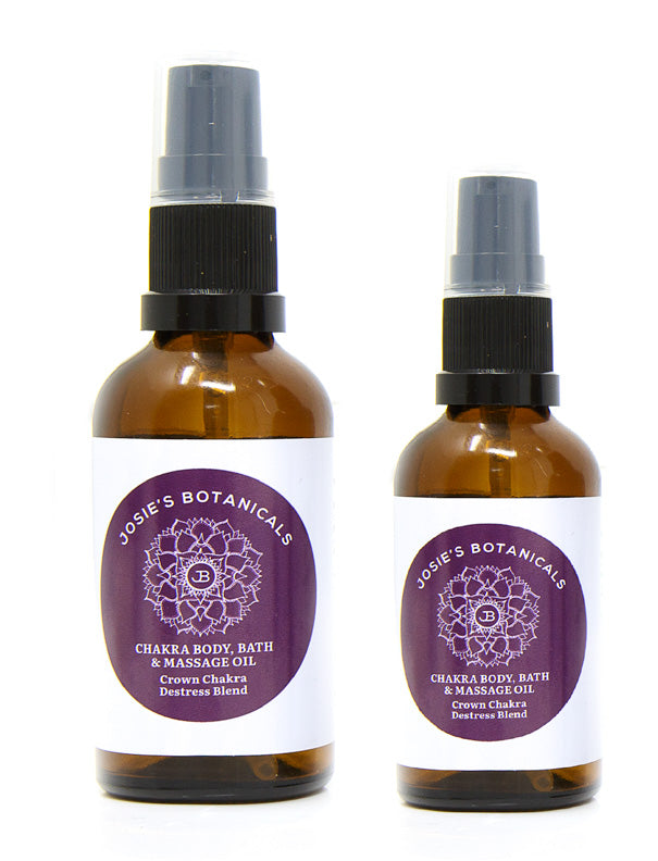 Chakra Oils for Body, Bath and Massage with Essential Oils  - Destress | Josie’s Botanicals