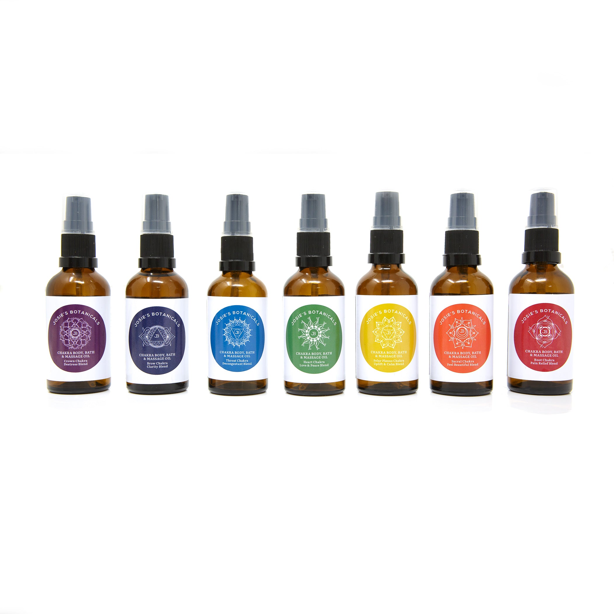 Chakra Oils for Body, Bath and Massage with Essential Oils  | Josie’s Botanicals