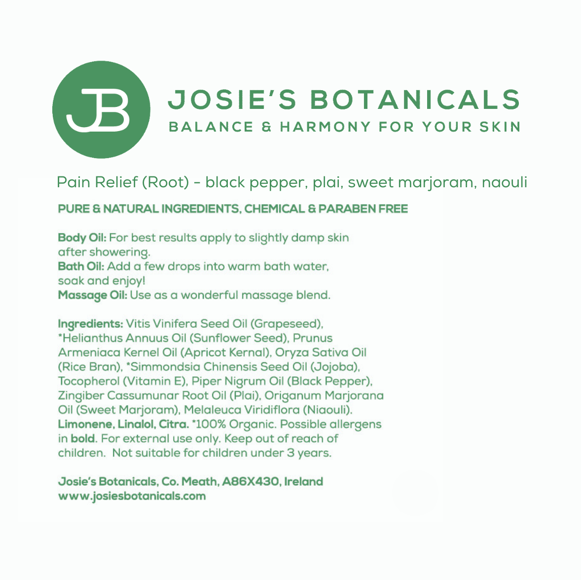 Chakra Body Bath and Massage Oils