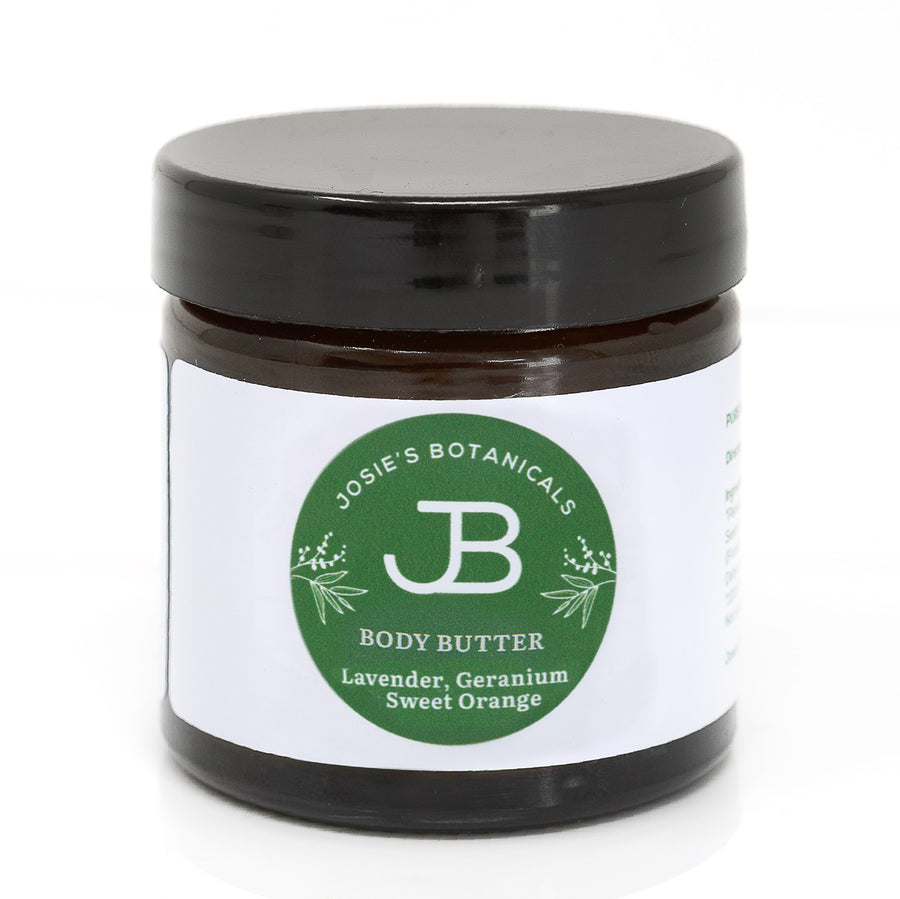 Organic Body Butter With Essential Oils - Lavender, Geranium & Sweet Orange - Natural Skincare | Josie’s Botanicals