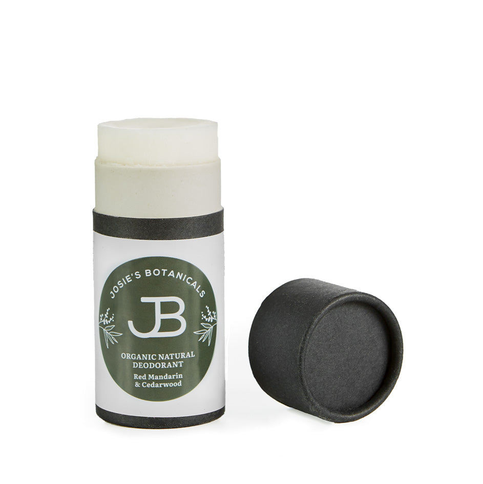 Organic Men Deodorant - Red Mandarin & Cedarwood | Josie’s Botanicals