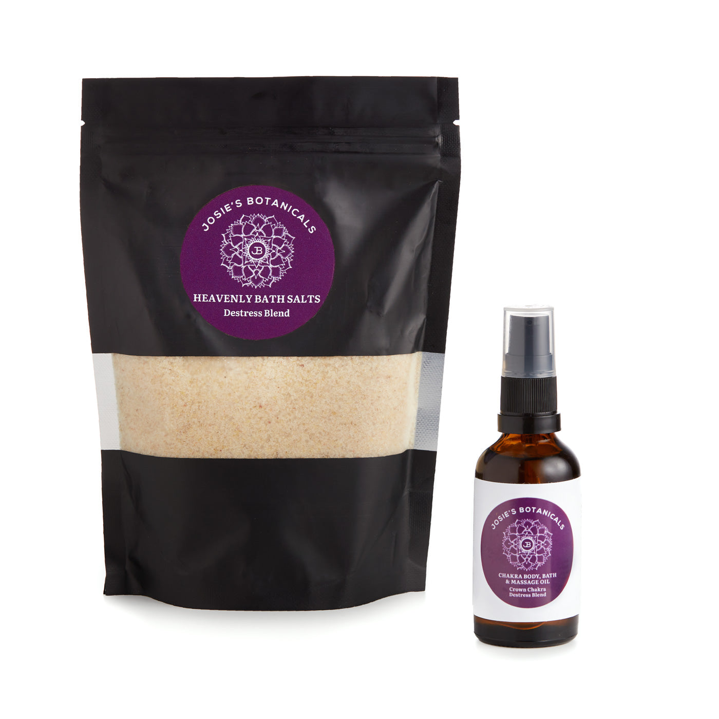 Bath Salts & Body Oils - Natural Skincare  - Destress Blend | Josie’s Botanicals