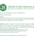 Moisture Lock Serum - Hyaluronic Acid Natural Skincare | Josie's Botanicals