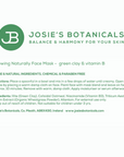 Natural Face Masks - Plant Based Natural Skincare | Josie's Botanicals