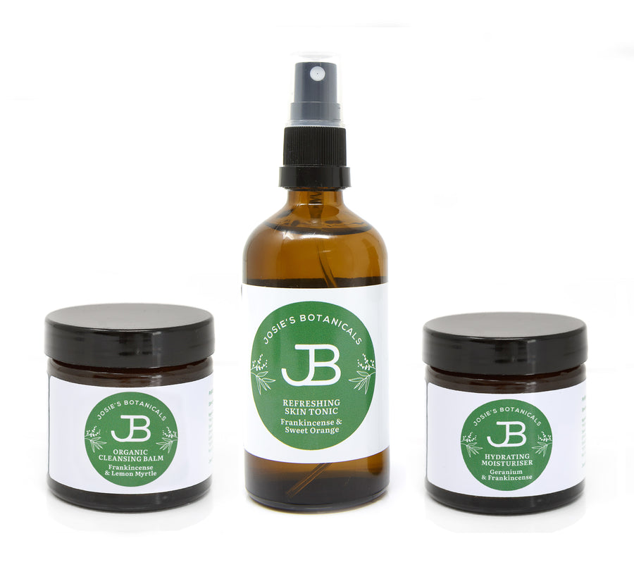     Cleanser, Tonic & Moisturiser - Natural Skincare Set | Josie’s Botanicals
