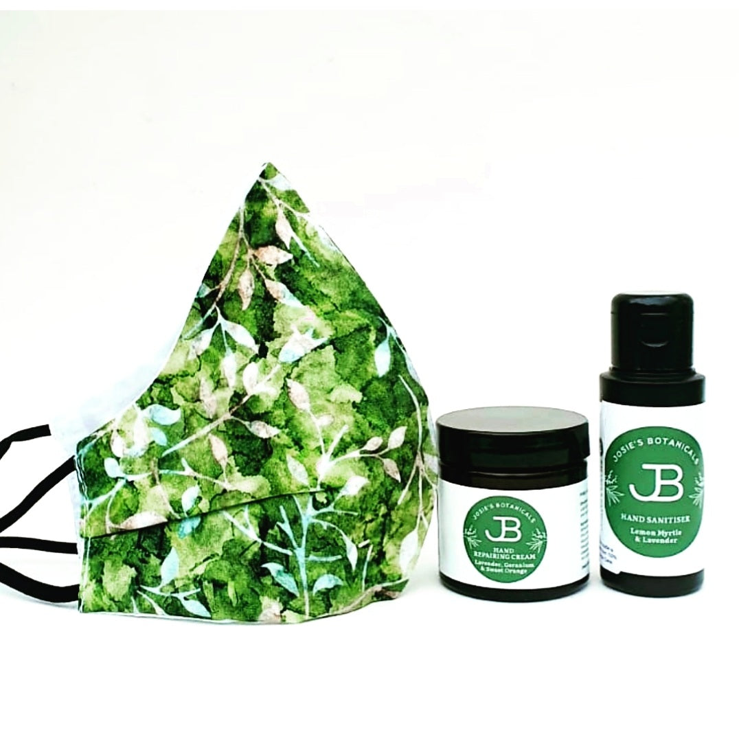 Natural Handcare Gift Set - Hand Sanitiser & Cream | Josie’s Botanicals 