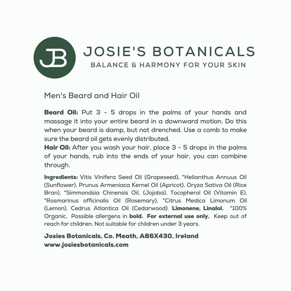 Natural beard oil – healthy hair growth