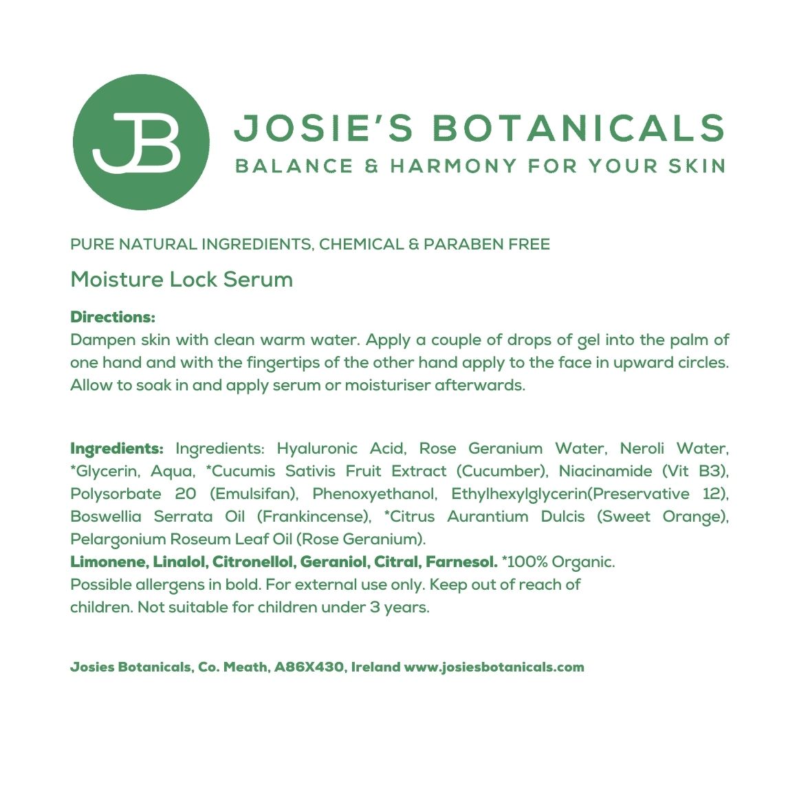 Organic skincare serum – soft radiant complexion