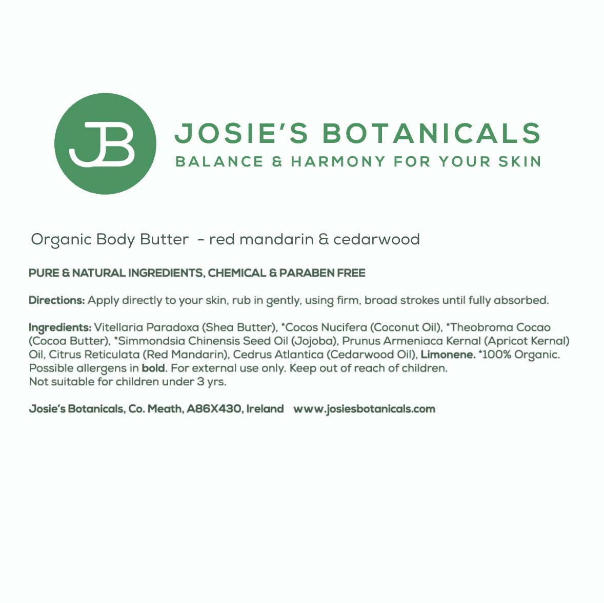 Organic body butter for men – smooth healthy skin
